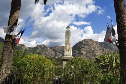 France, Corse du Sud, Prunelli river valley, Ocana, the war memorial