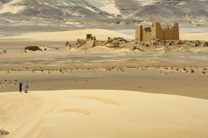 Egypte, Haute-Egypte, désert libyque, forteresse de Umm el-Dabadib au nord-est de Kharga