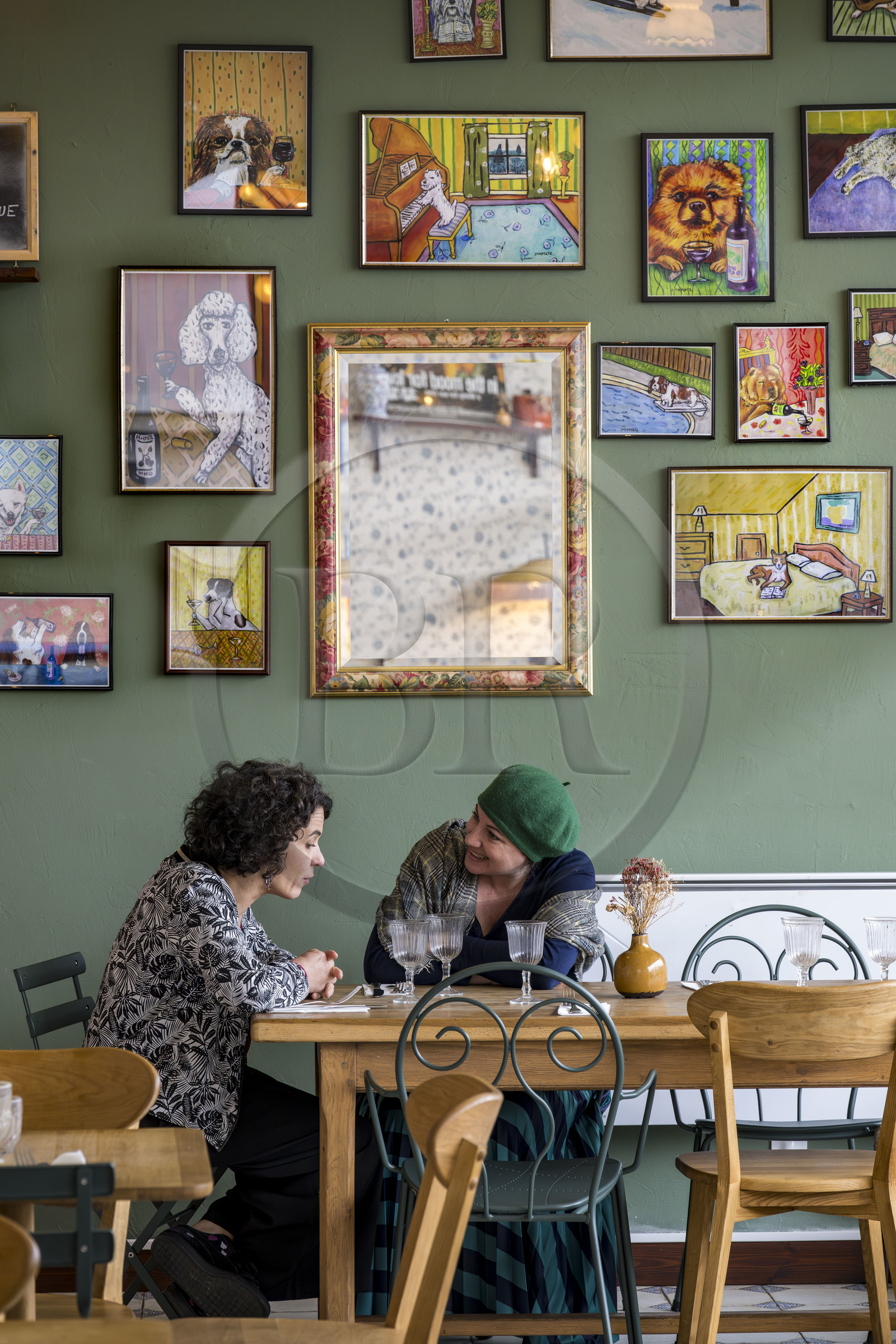 France, Loire-Atlantique (44), Saint-Nazaire, la crèperie Chez Armelle place du Marché
