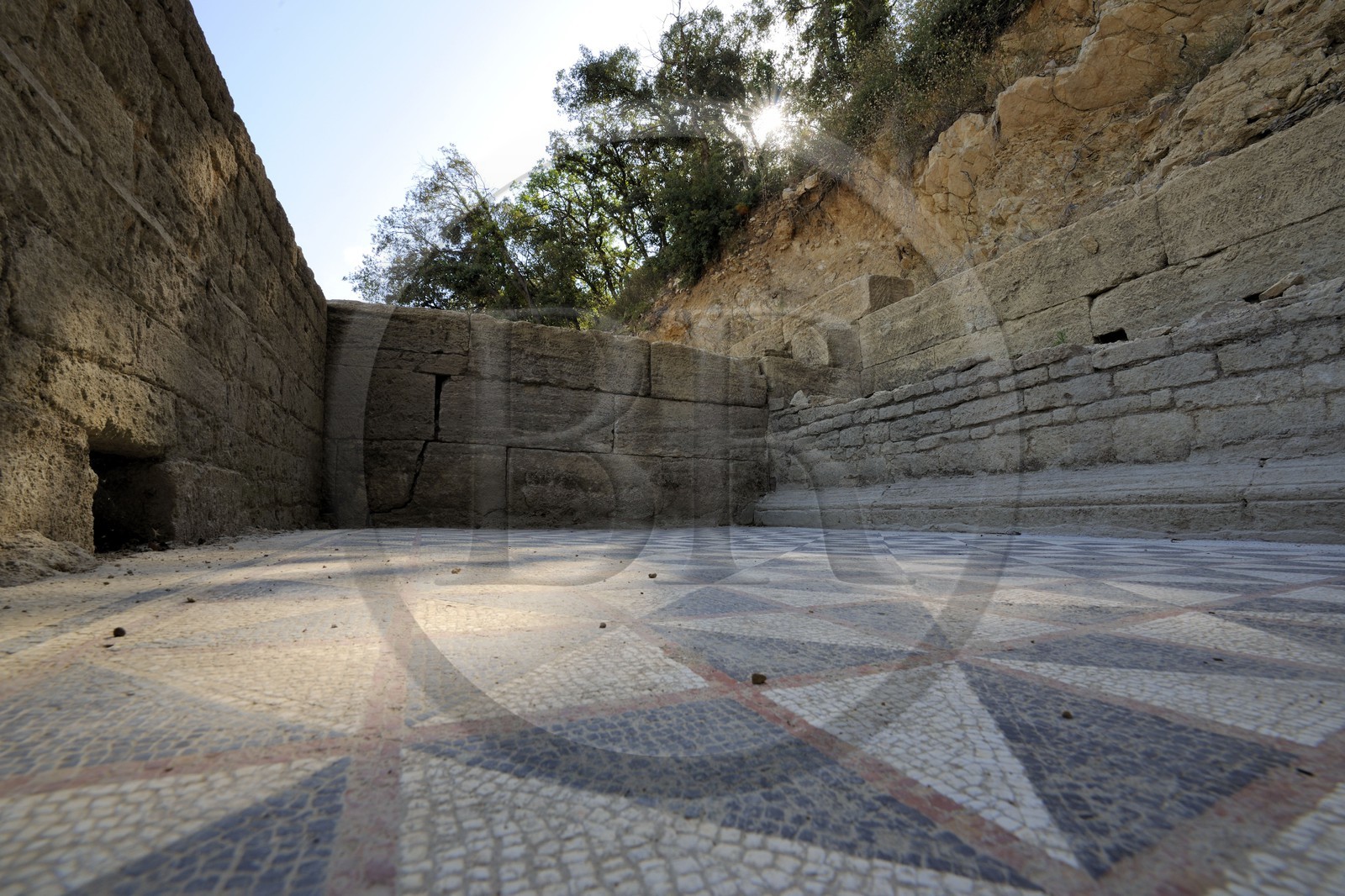 France, Hérault (34), fouilles sur la colline du Castellas à Murviel-lès-Montpellier correspond à l'emplacement d'une importante agglomération antique de la fin de l'âge du fer jusqu'au IIe siècle après J.-C.