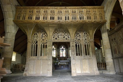 France, Cotes-d'Armor, jube of the Loc Envel church