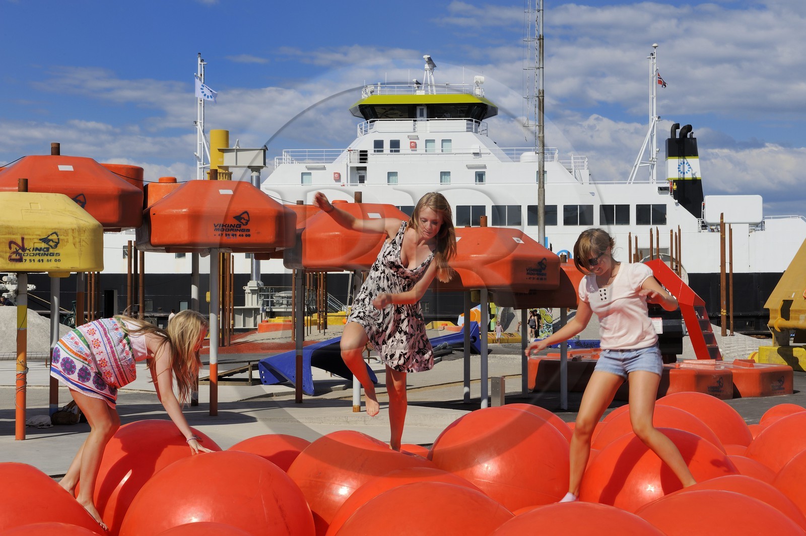 Norway, Rogaland County, Stavanger, Geopark built with downgrated oil equipment