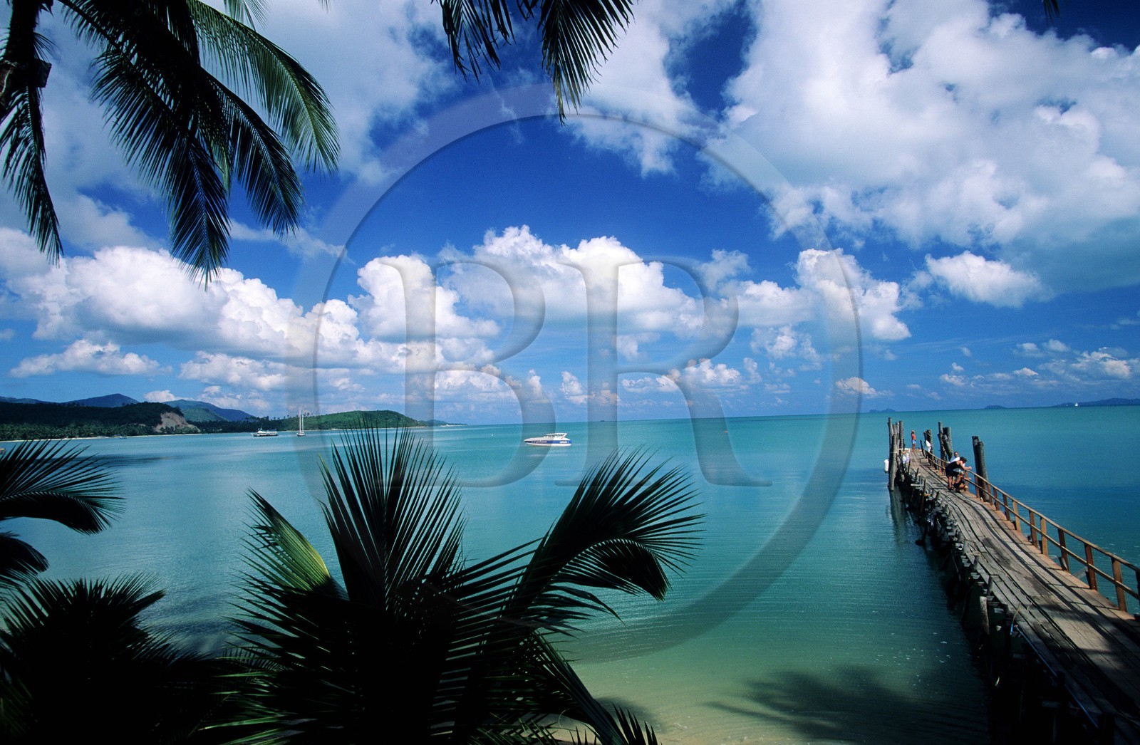 Thailand, gulf of Siam, island of Ko Samui, Ko Faan, jetty