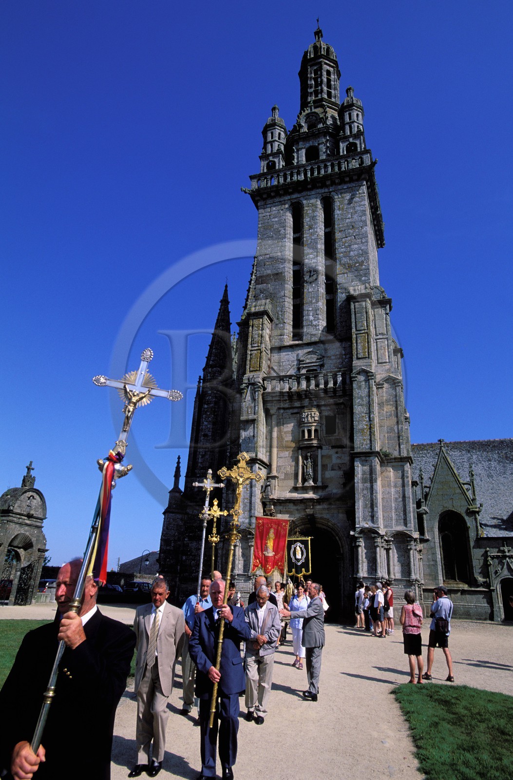 France, Finistere, parish enclosure of Pleyben, the atonement procession of Saint Germain l'Auxerrois