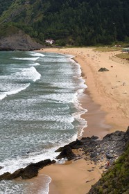 Spain, Basque Country, Vizcaya Province, Gernika-Lumo region, Urdaibai estuary Biosphere Reserve, Ibarrangelu, Laga beach