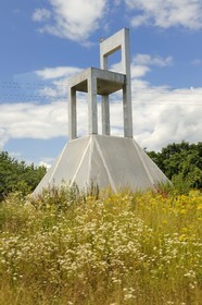 Germany, South Baden, Weil am Rhein near Basel, Giant chair at the entrance of the city of the chair