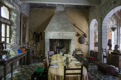 France, Drome, regional natural park of Baronnies provencales, Aulan, castle (12th century rebuilt 19th century)