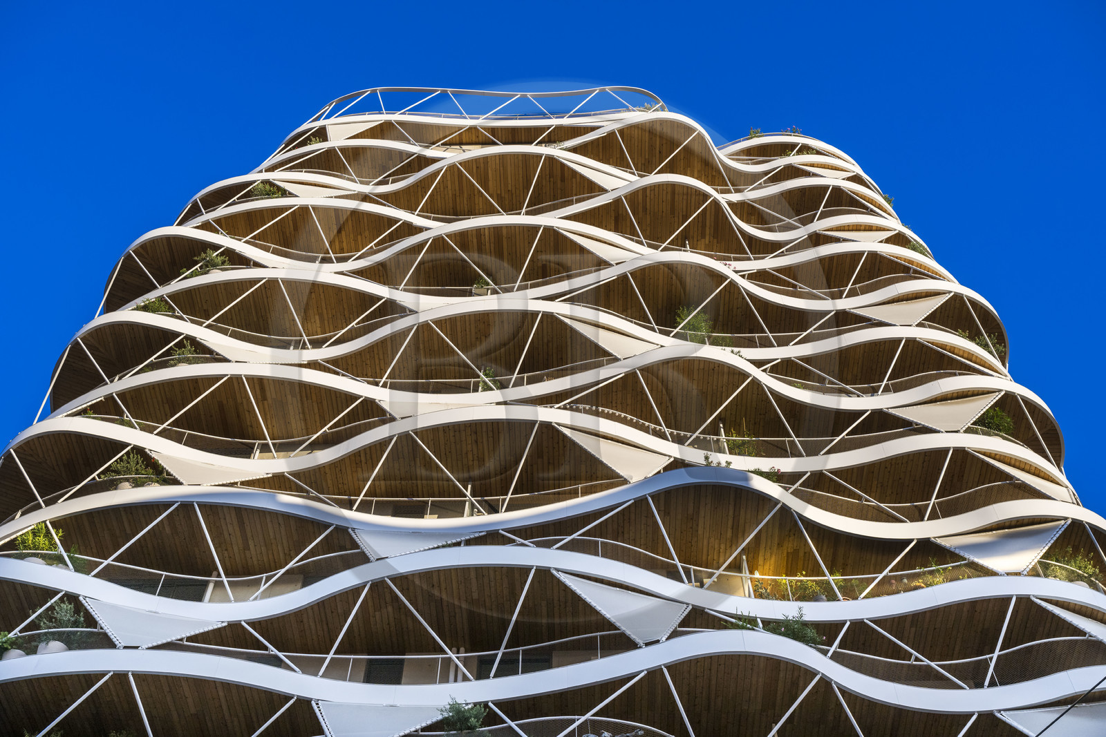 France, Hérault (34), Montpellier, quartier de la gare Saint-Roch, l'immeuble d'habitation Higher Roch