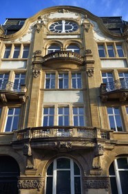 France, Moselle (57), Metz, quartier impérial, immeuble Jugendstil au 19 de l'avenue Foch