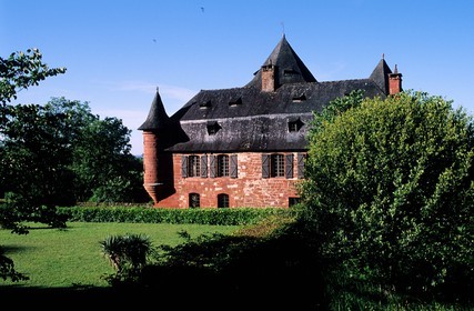 France, Correze, Collonges la Rouge village, labelled Les Plus Beaux Villages de France (The Most Beautiful Villages of France), old mansion