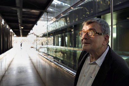 France, Bouches-du-Rhône (13), Marseille, MuCEM (Musée des civilisations de l'Europe et de la Méditerranée) par les architectes Rudy Ricciotti et R. Carta, son directeur Jean-François Chougnet