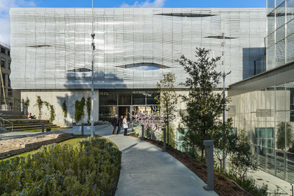 France, Gard, Nimes, Romanity museum (Musée de la Romanite) by architect Elizabeth de Portzamparc