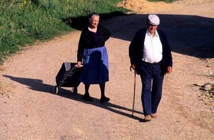 Spain, Estremadura, Guadalupe, town inhabitant