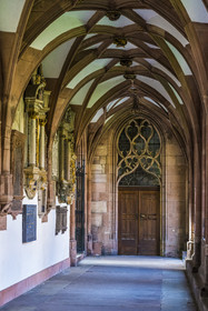 Switzerland, Basel, the Minster or Protestant Cathedral of Our Lady of Basel (Munster), the cloister