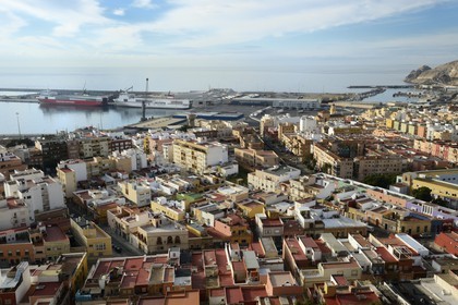 Spain, Andalusia, Almeria, the Medina in the old town and the port