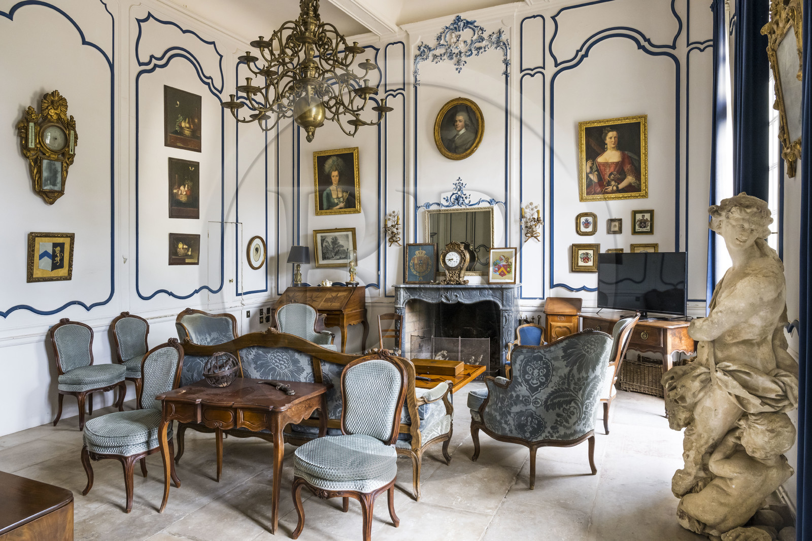 France, Hérault (34), Lavérune, Chateau de l'Engarran, hotel particulier de la deuxième moitié du XVIIIème siècle appelée folie montpelliéraine