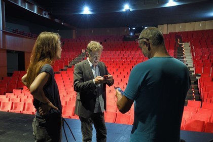 France, Var (83), Toulon, Théatre Liberté, l'acteur et metteur en scène Charles Berling aussi directeur du Théatre Liberté et de Châteauvallon-Liberté (scène nationale)