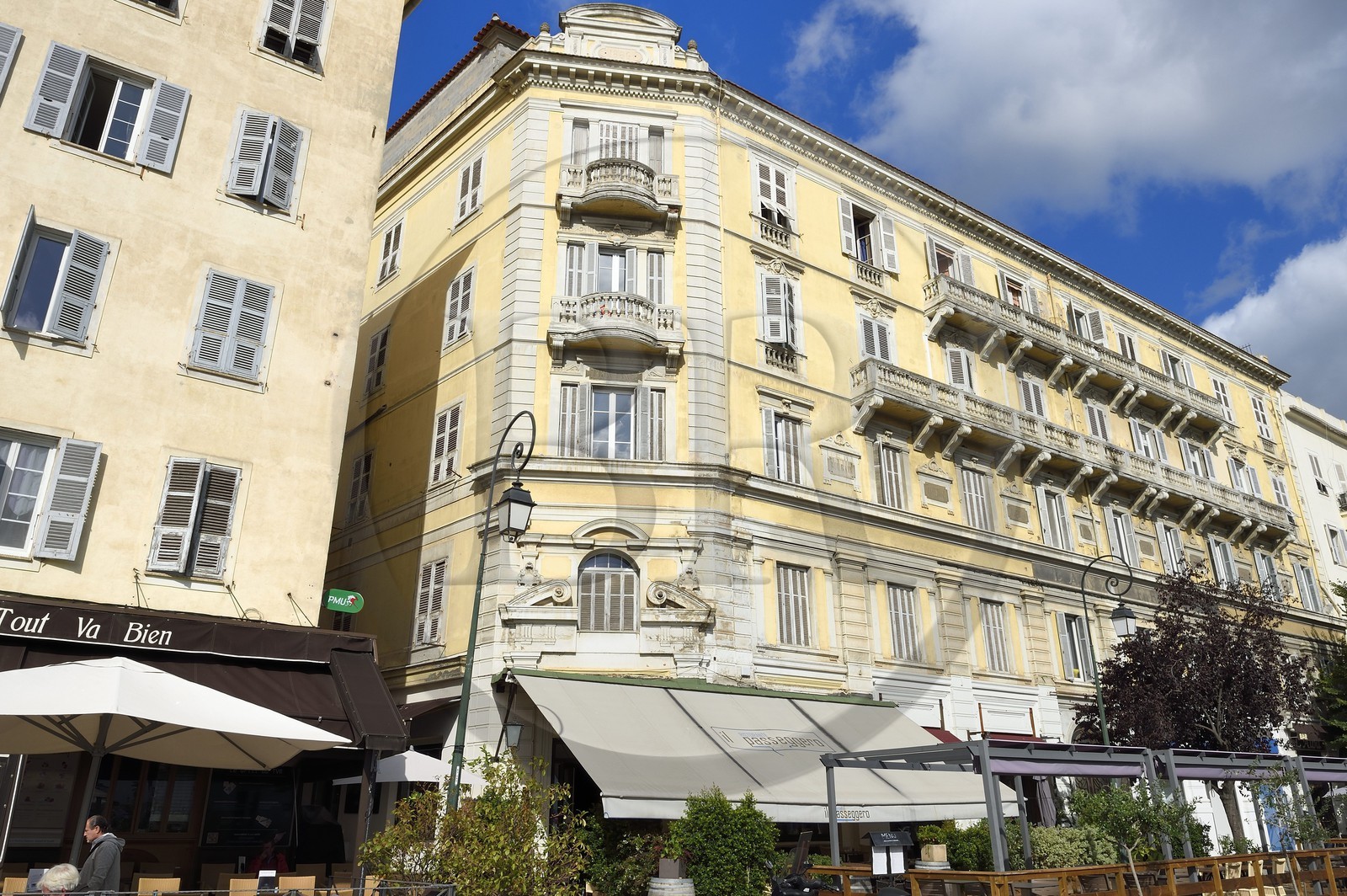 France, Corse du Sud, Ajaccio, the former Lanzi department stores on Boulevard du Roi Jerome created under Napoleon III on the model of the Printemps department stores