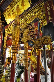 Vietnam, Hanoï, quartier des 36 rues dans la vieille ville, temple Bach Ma