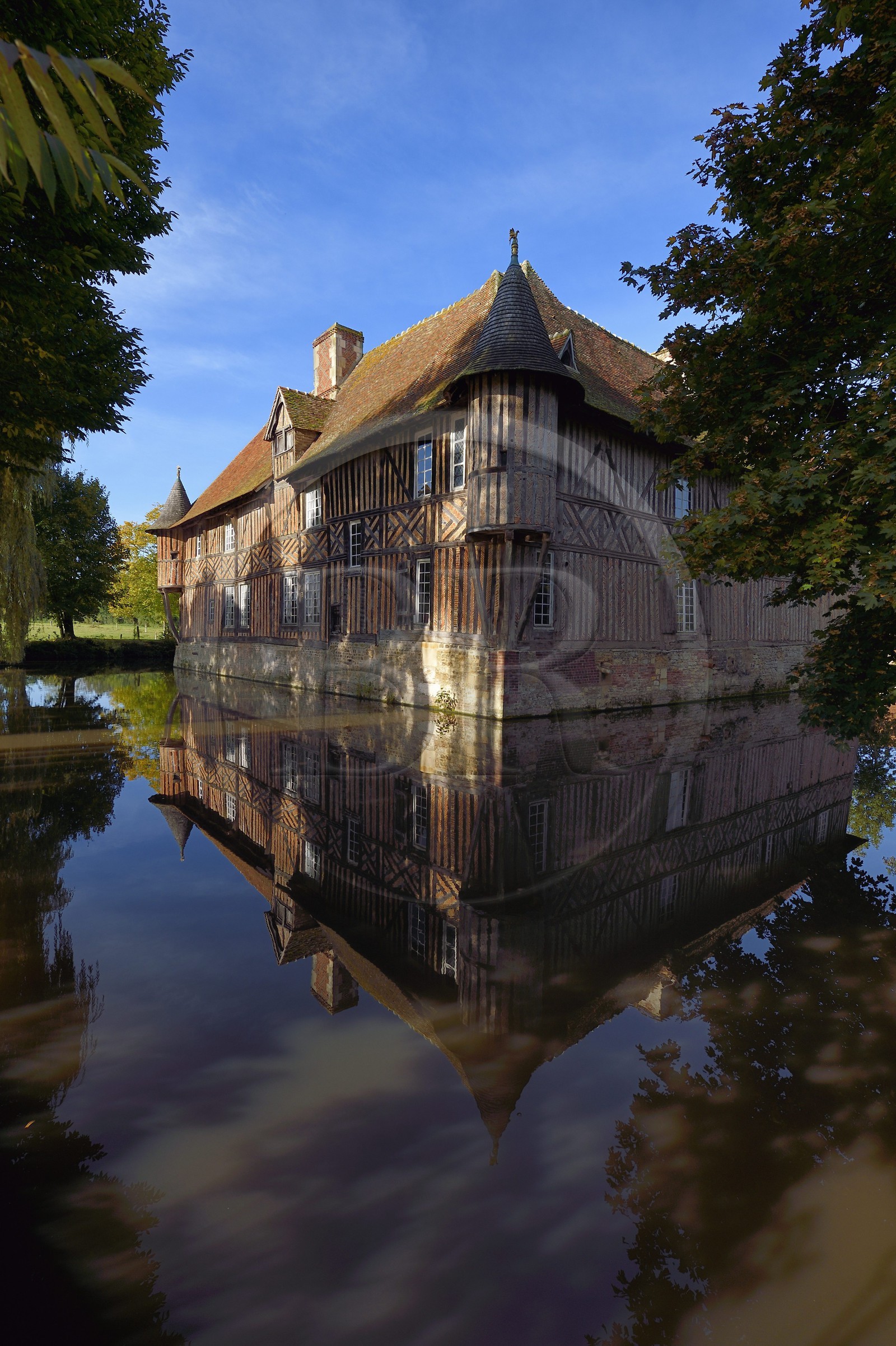 France, Calvados (14), Pays d'Auge, Coupesarte, Manoir de Coupesarte du XVIe siècle