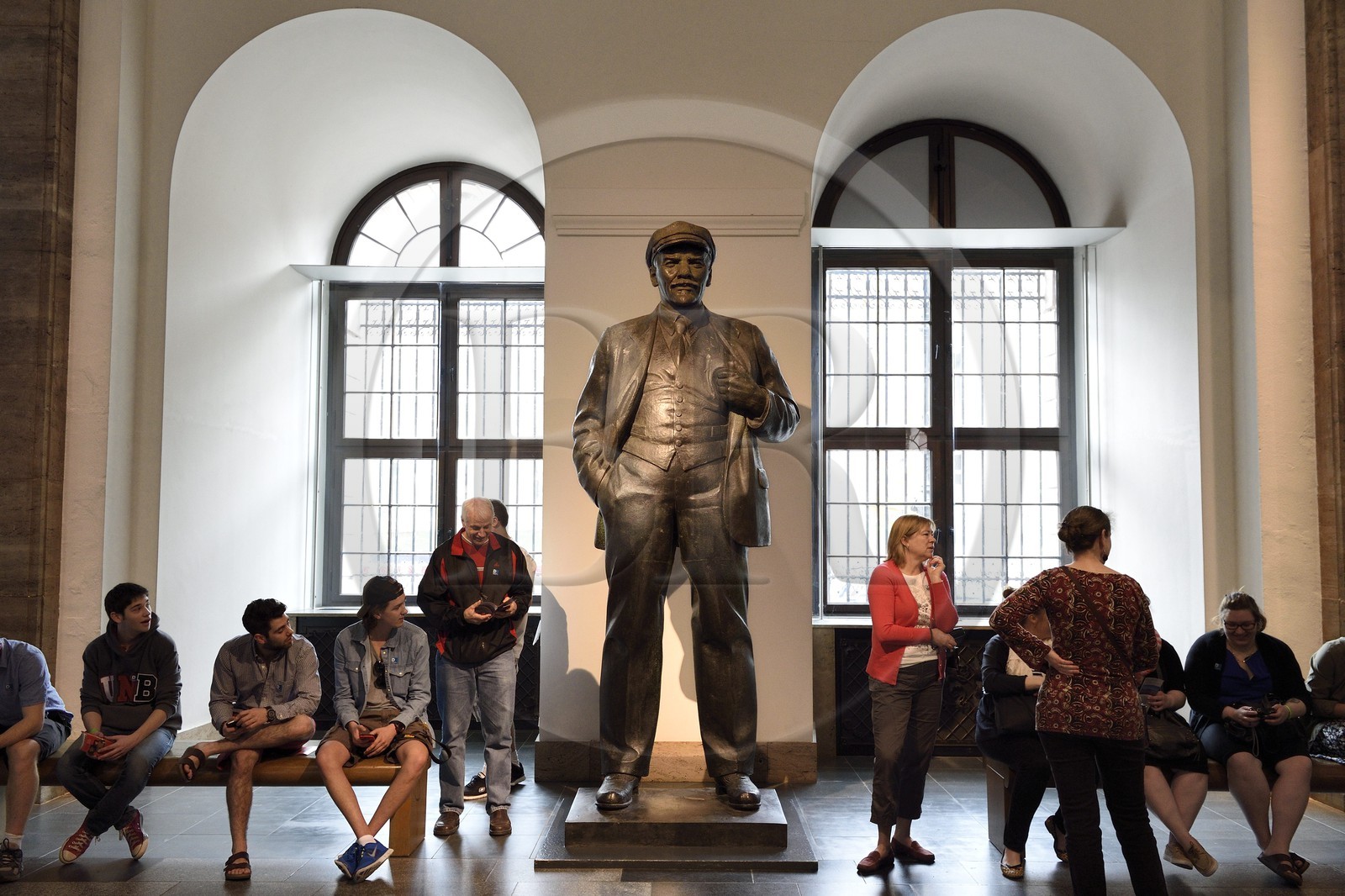 Allemagne, Berlin, le Deutsches Historisches Museum (musée de l’histoire allemande), statue de Lénine Allemagne, Berlin, le Deutsches Historisches Museum (musée de l’histoire allemande), statue de Lénine