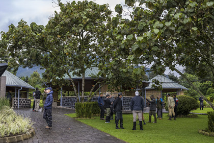 Rwanda, Province du Nord, District de Musanze, Kinigi,, QG du Parc National des volcans