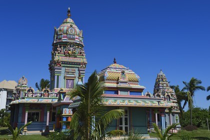 France, Ile de la Reunion, Saint-Pierre, La Ravine Blanche, temple Tamoul Narassingua Perournal