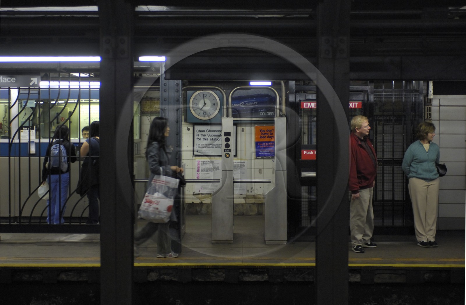 Etats-Unis, New York, Manhattan,  dans le Metro