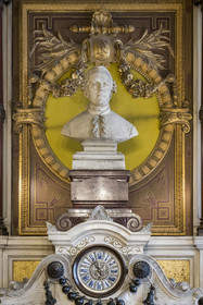 France, Loire Atlantique, Nantes, Graslin district, the Graslin theater and opera, bust of Jean-Joseph-Louis Graslin