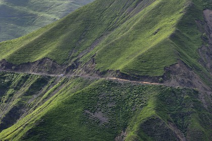 Georgia, Kakheti, Tusheti region, the spectacular track connecting Telavi to Omalo through the Abano Pass at 2826 metres