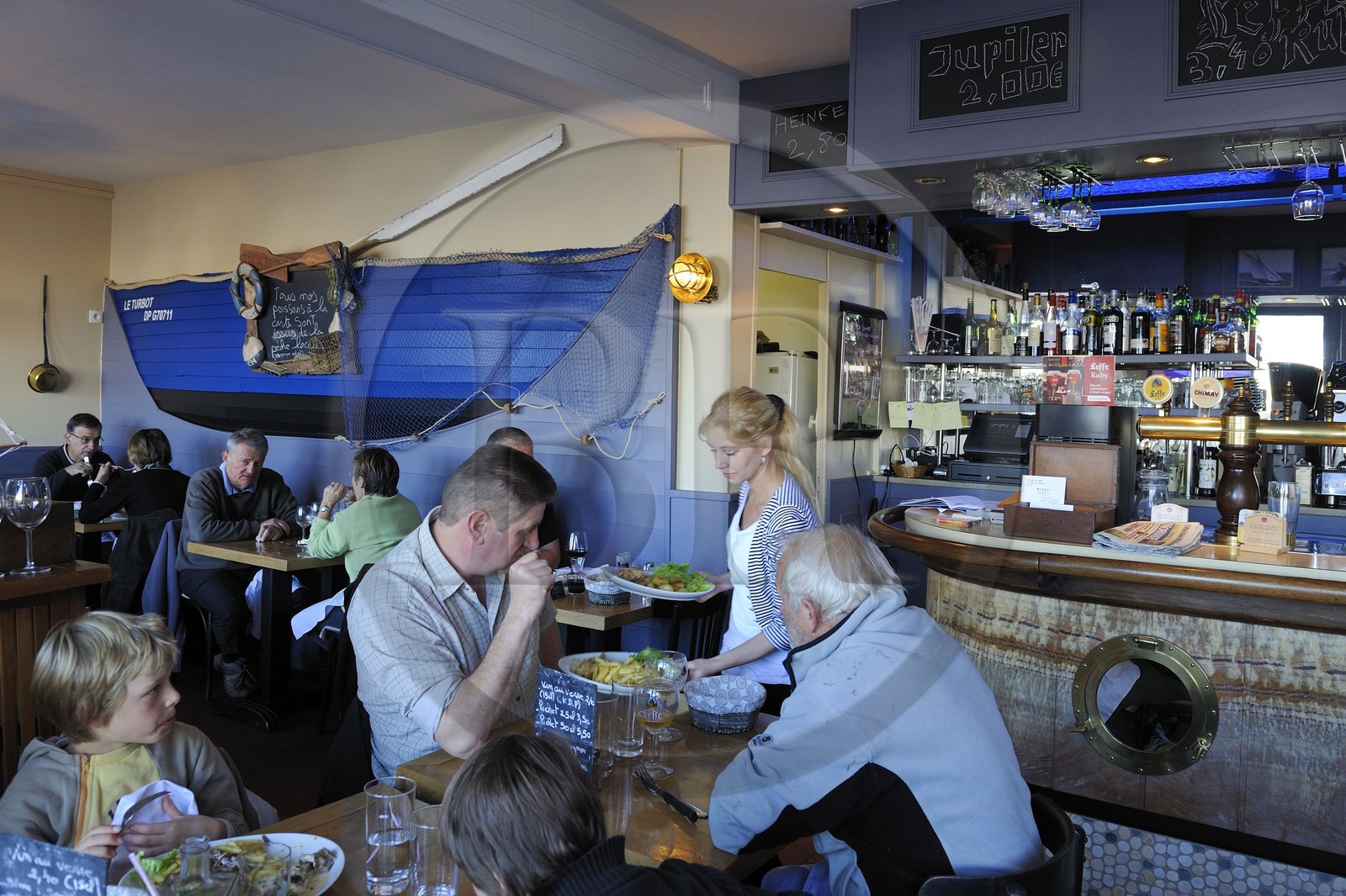 France, Seine-Maritime (76), quartier du Pollet, restaurant Le Turbo