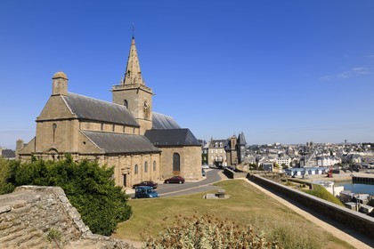France, Manche (50), Granville, la Haute Ville, église Notre-Dame de Cap-Lihou