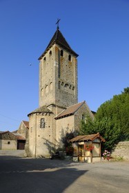 France, Saône et Loire (71), église romane de Donzy-le-Pertuis près de Cluny