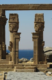 Egypte, Haute Egypte, Nubie, Lac Nasser, site de Kalabsha, kiosque de Kertassi