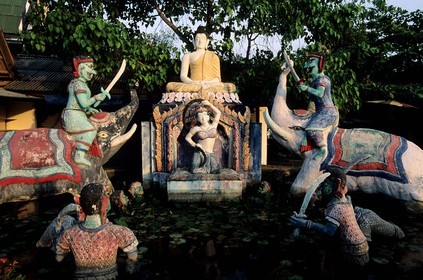 Thaïlande, golfe de Siam, île de Ko Samui, Ko Faan, temple du Big Buddha