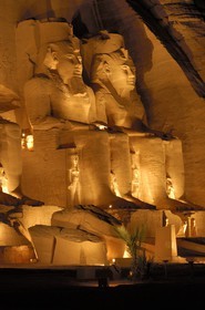 Egypte, Haute Egypte, Nubie, Abou Simbel, site classé Patrimoine Mondial de l'UNESCO, temple de Ramsès II
