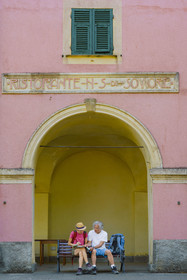 Italy, Liguria, Cinque Terre National Park listed as World Heritage by UNESCO, village of Monterosso al Mare, the Sanctuary of Nostra Signora de Soviore