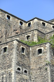 France, Rhone, Lyon, historical site listed as World Heritage by UNESCO, La Croix Rousse District, Fort Saint-Jean overlooking the Saone river