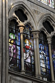 France, Paris (75), Eglise Saint-Séverin , vitraux de la fin du 15ème siècle