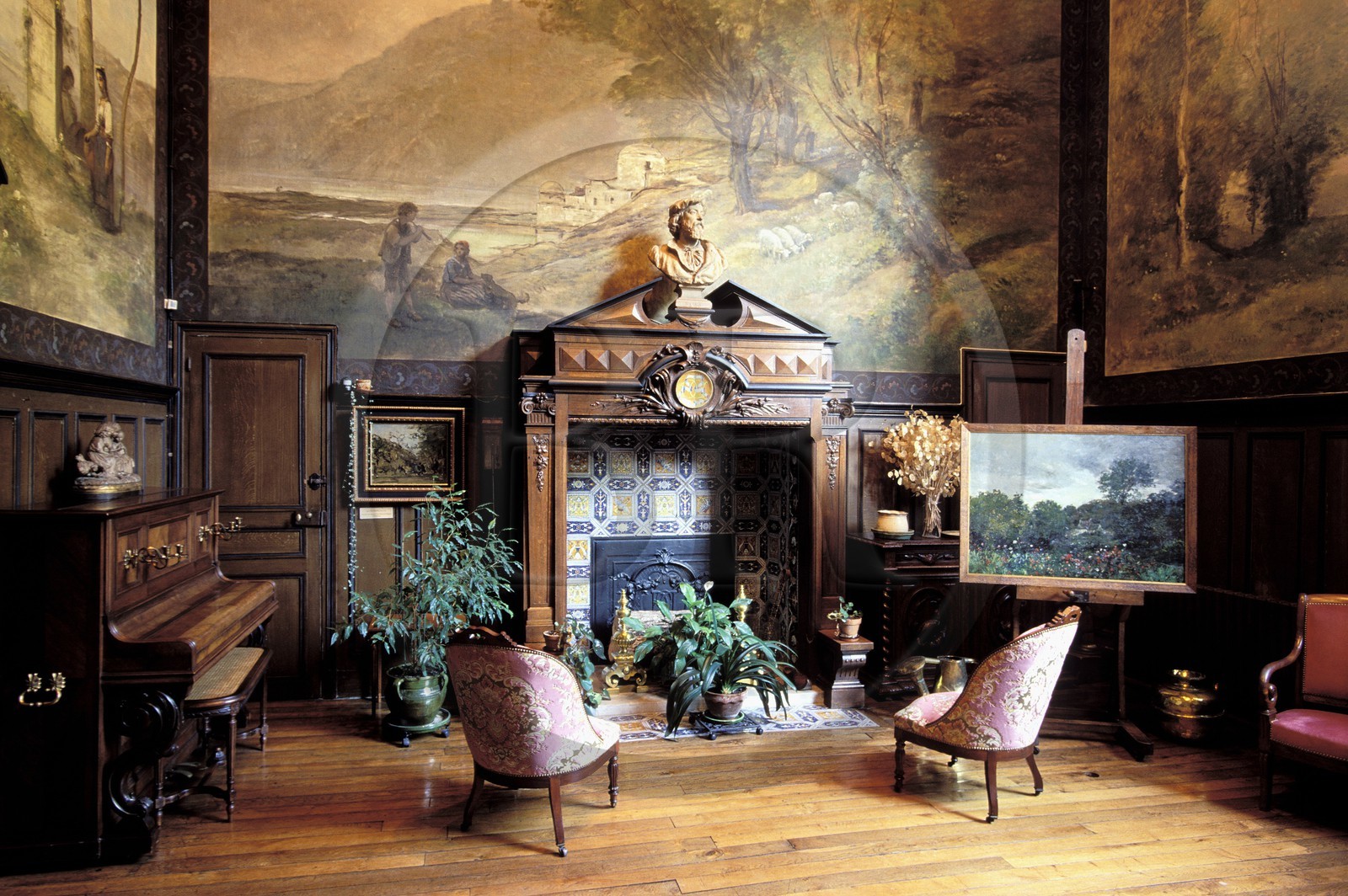 France, Val-d'Oise (95), parc naturel régional du Vexin français, Auvers-sur-Oise, la maison-atelier du peintre Charles-François Daubigny