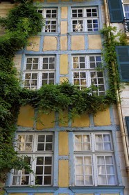 France, Pyrenees Atlantiques, Basque Country, Bayonne, traditional half-timbered house rue des Prébendes
