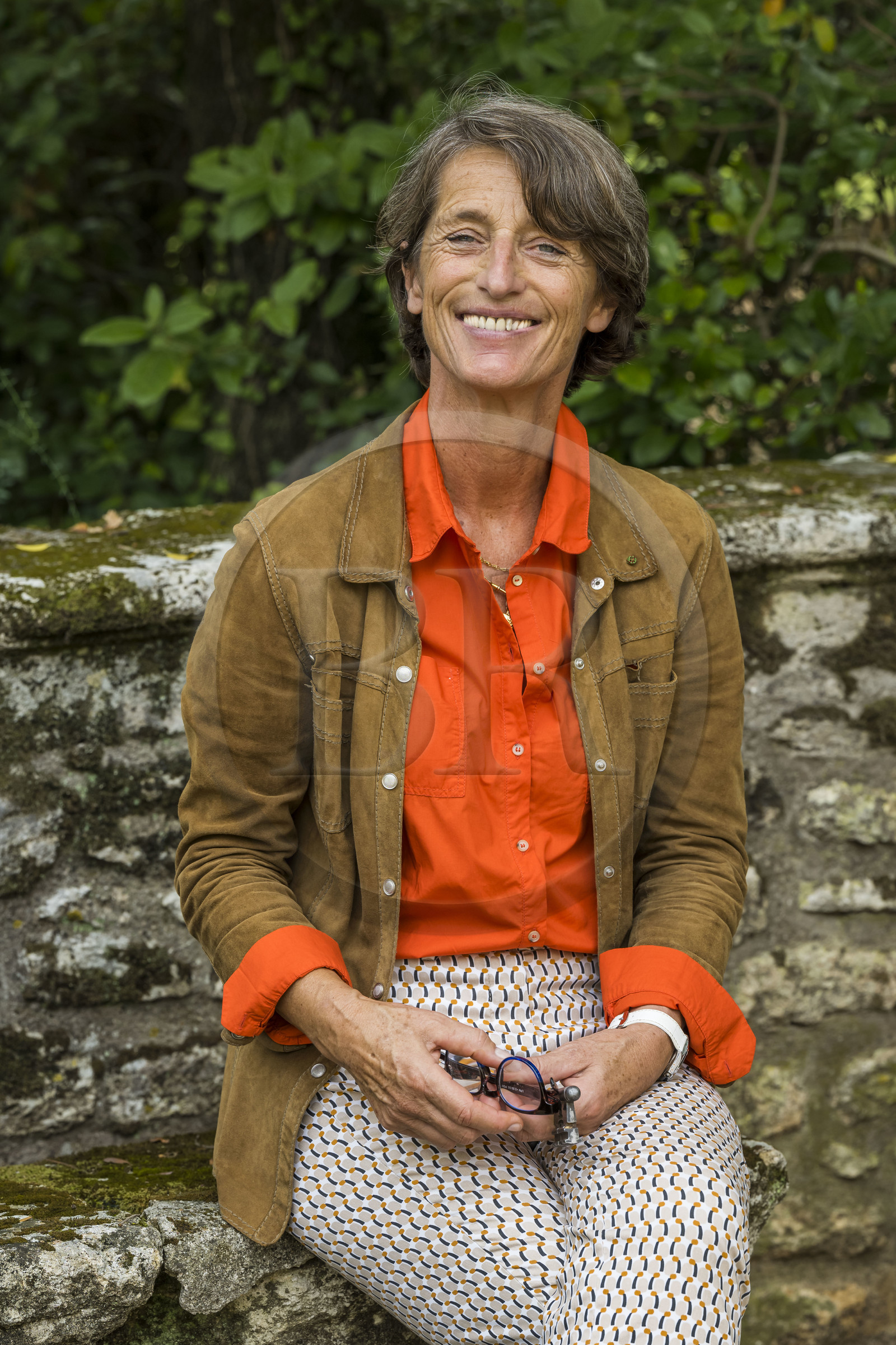 France, Hérault (34), Lavérune, Chateau de l'Engarran, hotel particulier de la deuxième moitié du XVIIIème siècle appelée folie montpelliéraine, la vigneronne et propriétaire Diane Losfelt