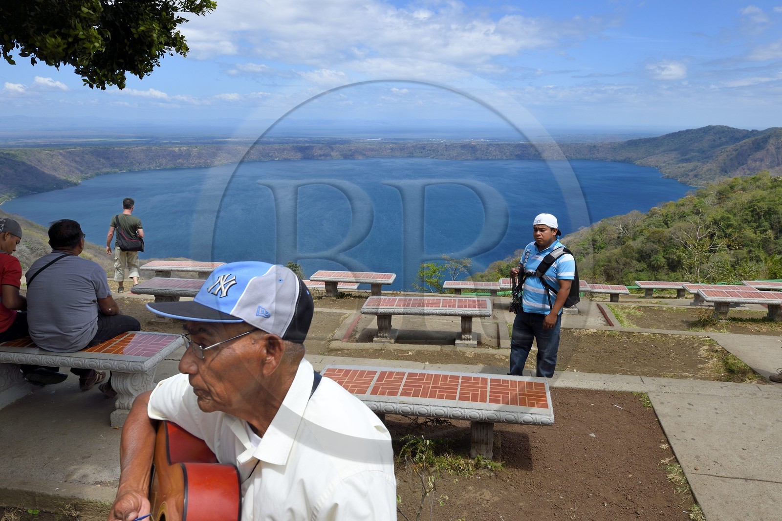 Nicaragua, Masaya, Catarina, la Lagune d'Apoyo (Laguna de Apoyo), lac de cratère volcanique