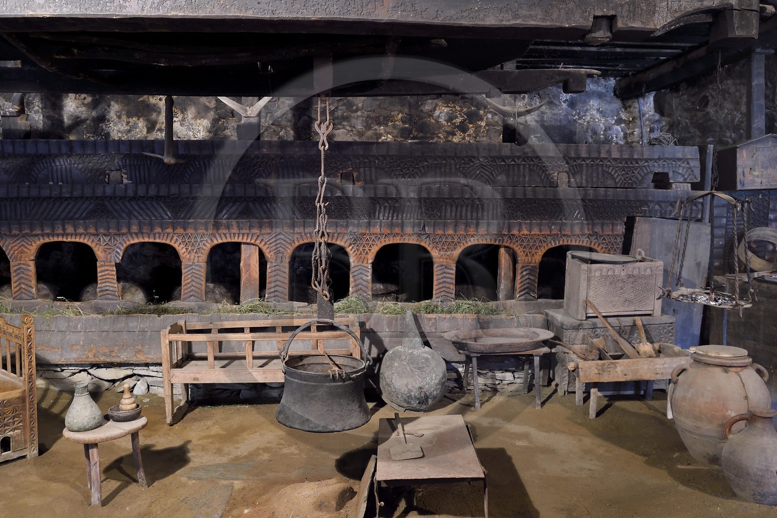 Géorgie, Haute Svanétie (Zemo Svaneti), Mestia, maison et musée de l'alpiniste Mikheil Khergiani