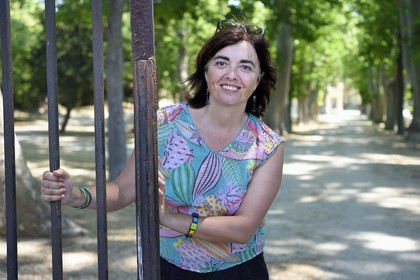 France, Bouches-du-Rhône (13), Marseille, les quartiers Nord, Bastide de Tour Sainte, l'archeologue Nathalie Cazals