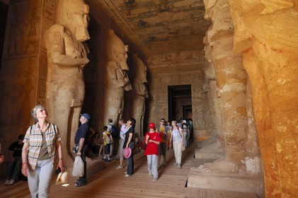 Egypt, Upper Egypt, Nubia, Abu Simbel, site listed as World Heritage by UNESCO, Ramesses II Temple