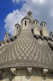 France, Maine et Loire (49), Vallée de la Loire classée Patrimoine Mondial de l' UNESCO, Fontevraud-l'Abbaye, abbaye de Fontevraud, les cuisines romanes du 12ème siècle