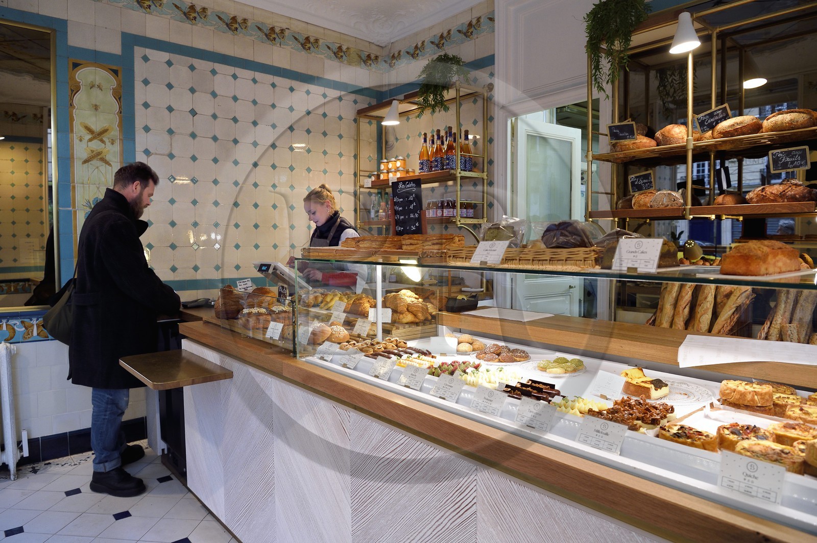 France, Paris (75), Patisserie Boulangerie Boris Lumé dans la rue Caulaincourt France, Paris (75), Patisserie Boulangerie Boris Lumé dans la rue Caulaincourt