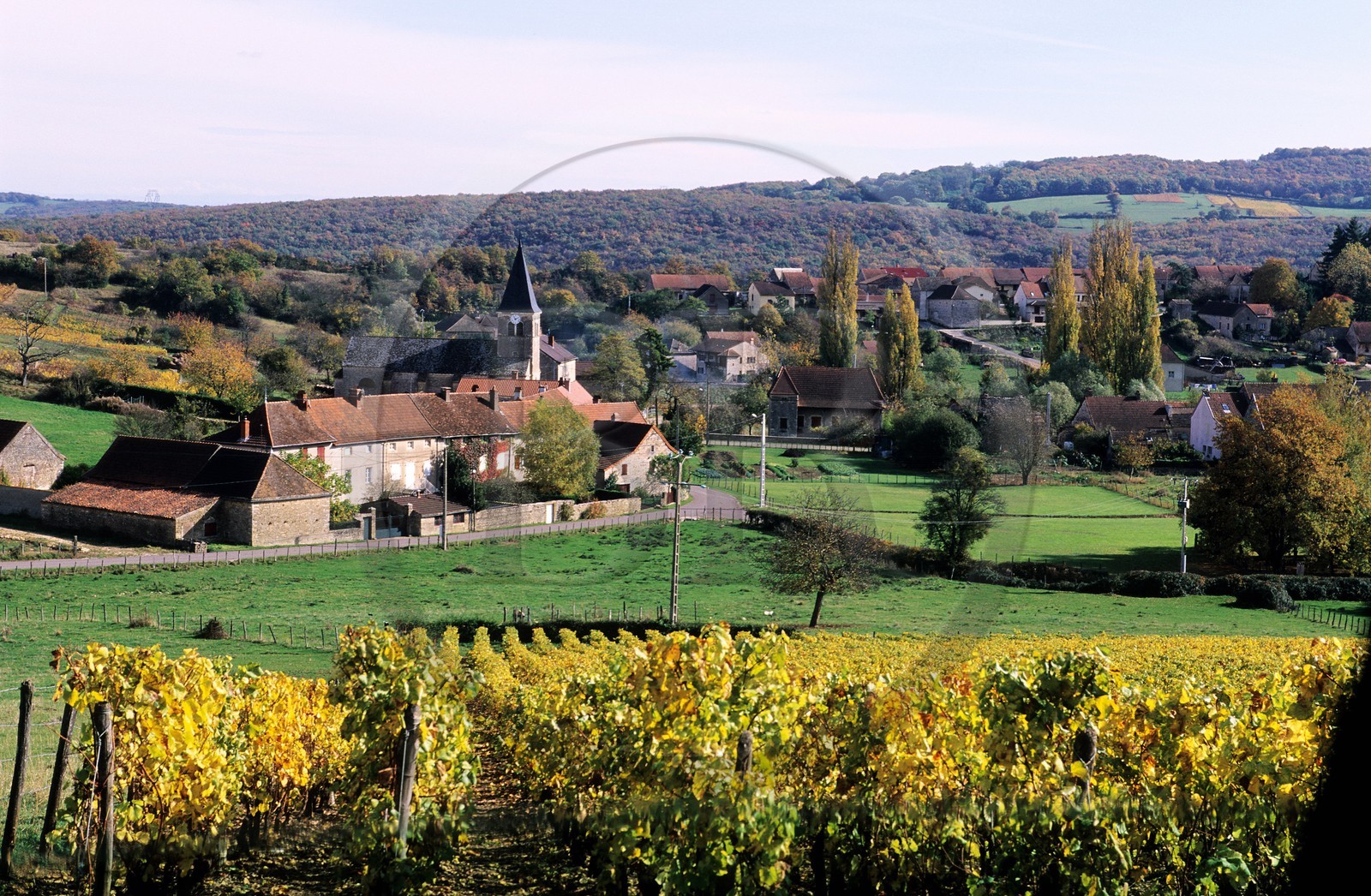 France, Saône-et-Loire (71), village de Martailly-lès-Brancion