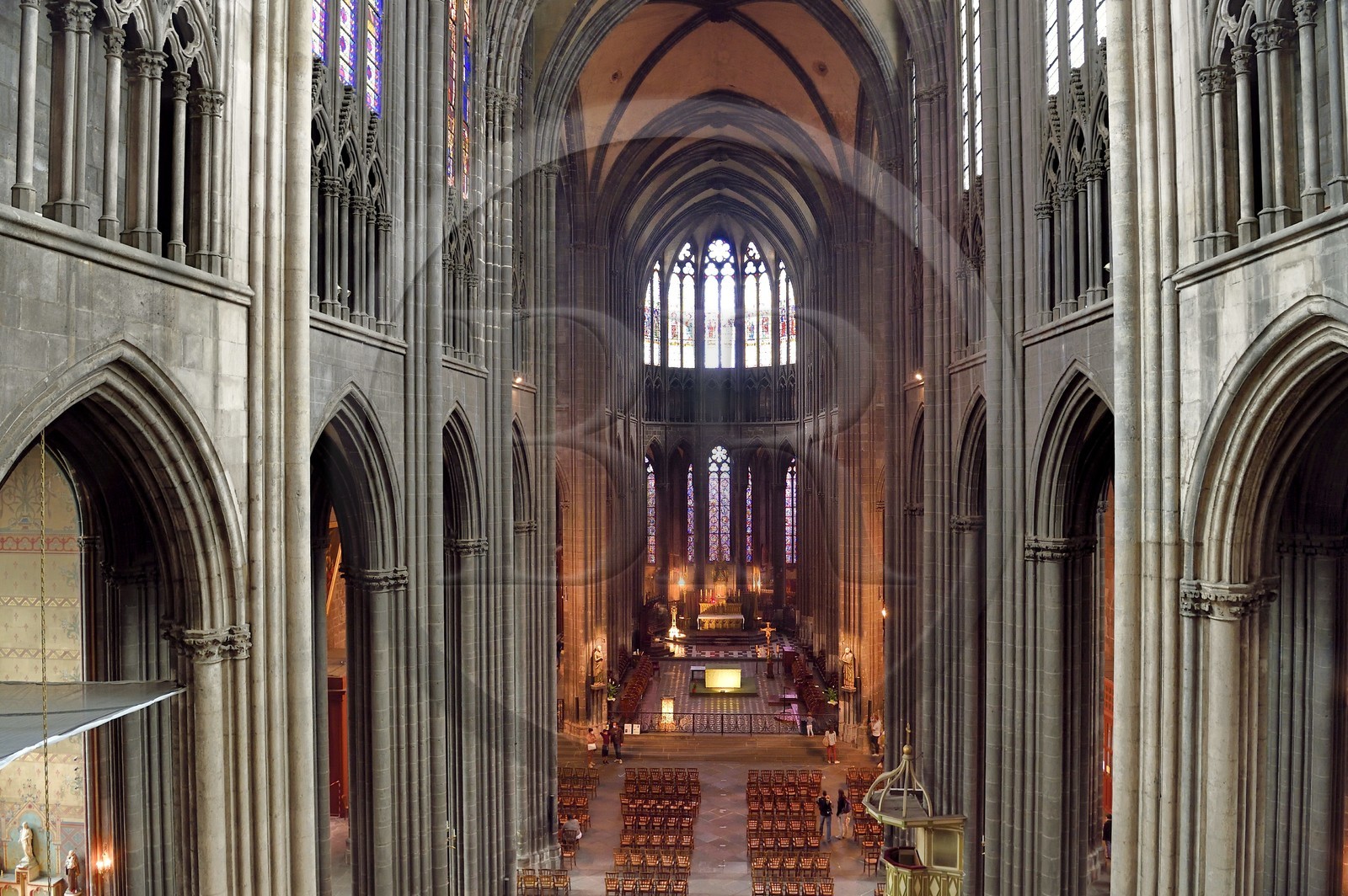 France, Puy-de-Dôme (63), Clermont-Ferrand, cathédrale Notre-Dame de l'Assomption du XIIIe siècle